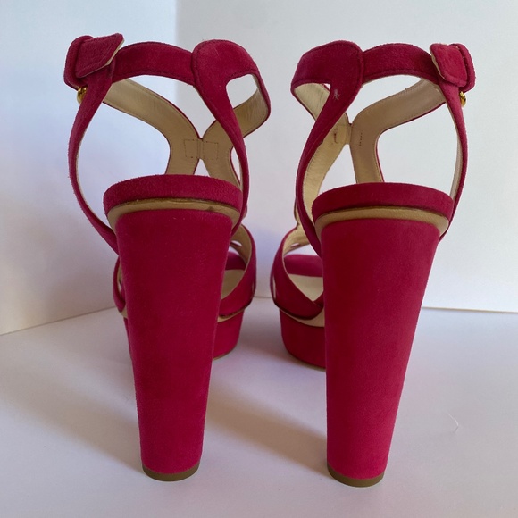 NEW PRADA PEONY SUEDE PLATFORM HIGH HEELS - Picture 9 of 15